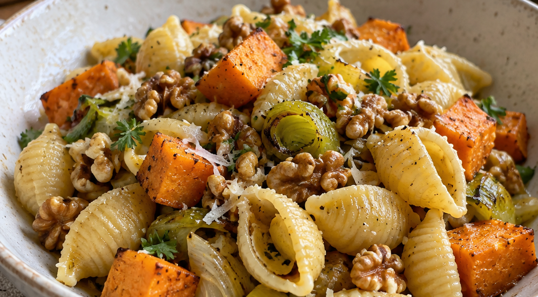 Nudeln mit Süßkartoffeln