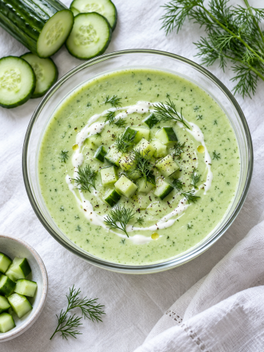 Kalte Gurkensuppe