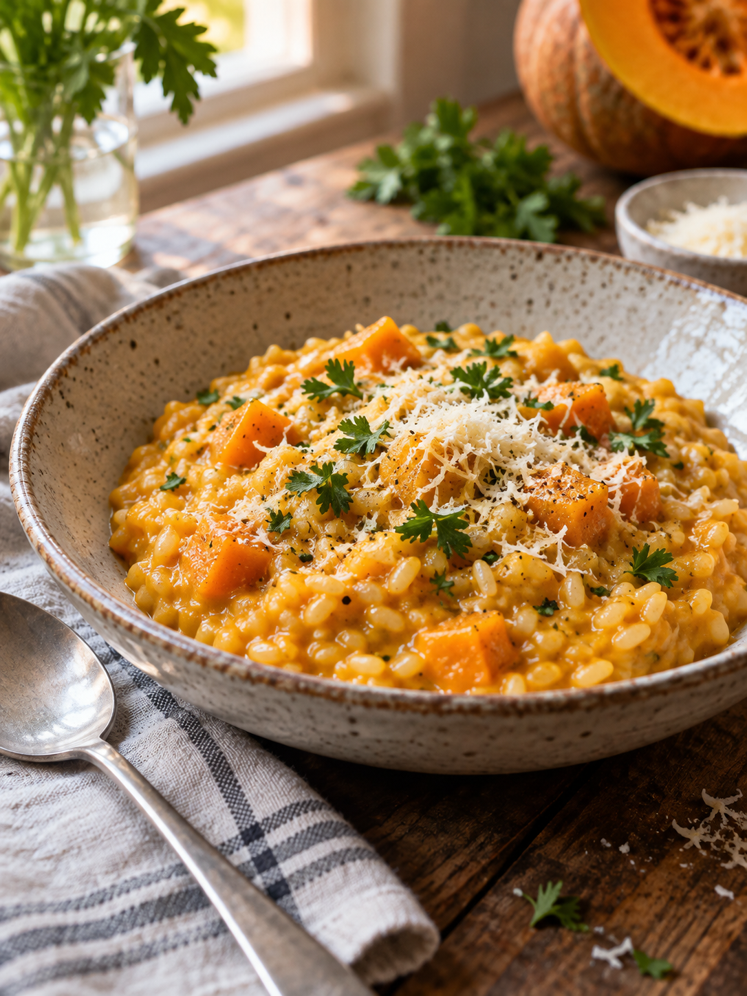 Kürbis-Risotto