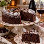 Kirschmarmelade mit Schokolade und Rum