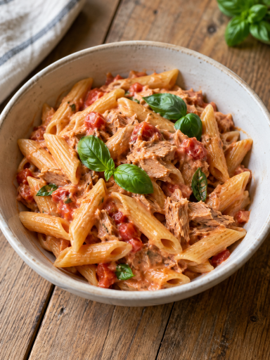 One Pot Pasta mit Thunfisch Tomatensoße