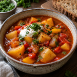 Aloo Masala – Kartoffel-Curry mit Joghurt-Minz-Dip